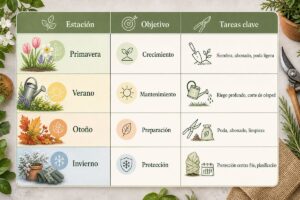 Cuidado de tu jardín en cada estación 