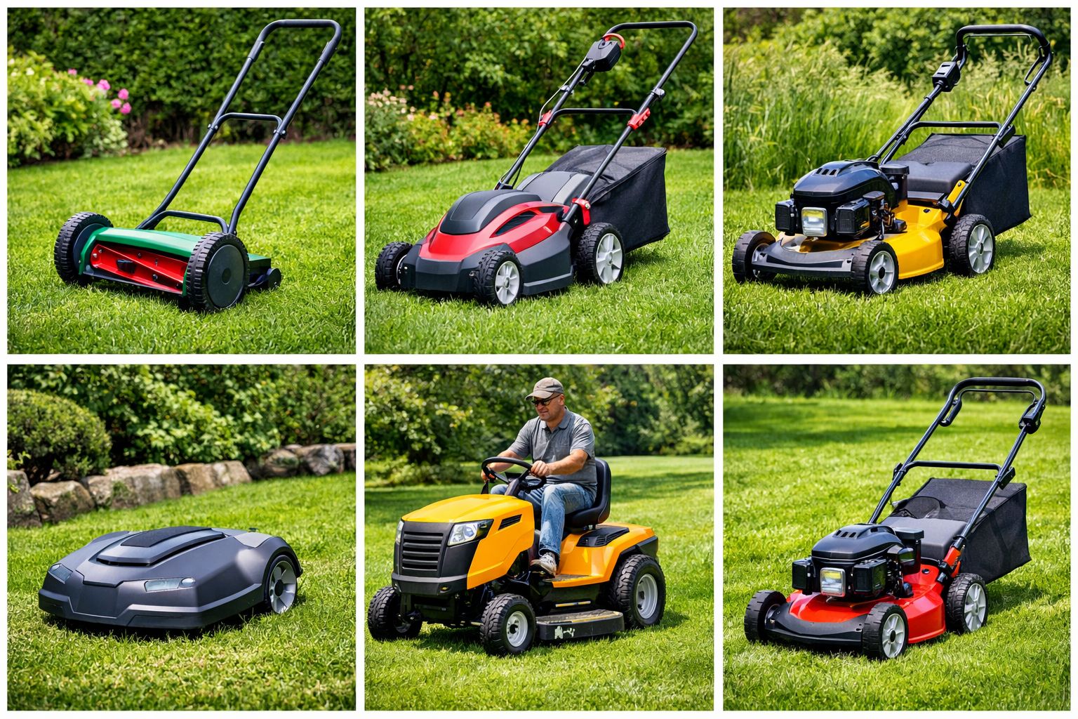 Tipos de cortadoras de césped