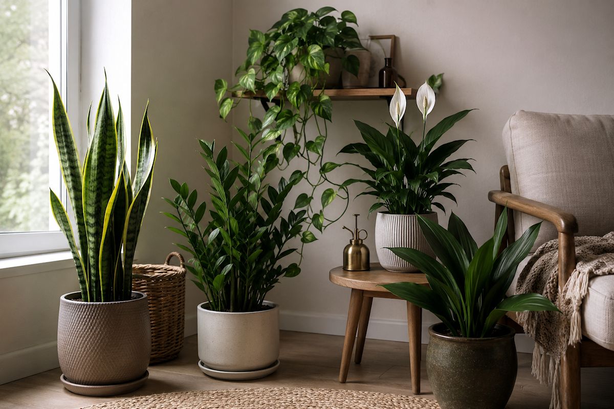 Plantas de interior resistentes para decorar un hogar con poca luz natural